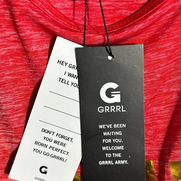 💋 4 FOR $50 /GRRRL "SQUAT LIKE A GIRL" WORKOUT TANK (SZ XXL) (NWT) - Picture 7 of 8